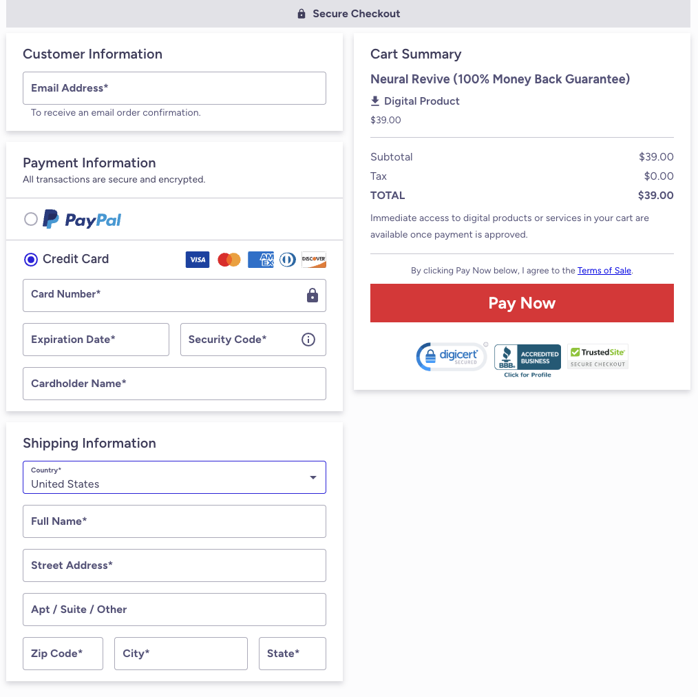 Neural Revive - Buy Now